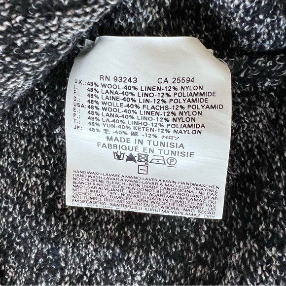 Vintage Diesel Marled Knit Cardigan Wool and Linen Blend Size Small - Picture 5 of 7